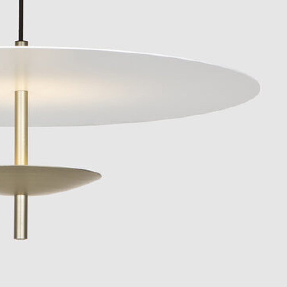 PRE-ORDER | BEN-TOVIM DESIGN Reflector Round Pendant, Brushed Anodised Gold - 2 Sizes