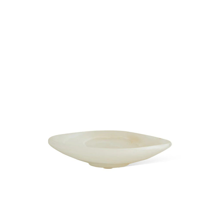 BLACK BLAZE Clam Dish, White Onyx