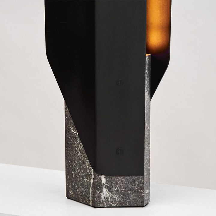 PRE-ORDER | BEN TOVIM DESIGN Fold Table Lamp, Grey Marble/Deep Sea Fins