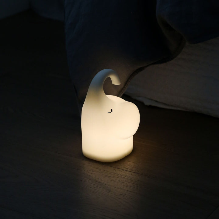 DESIGNSTUFF Elephant Night Lamp, White