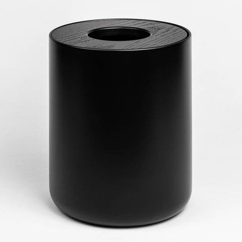 DESIGNSTUFF Round Bin, Black