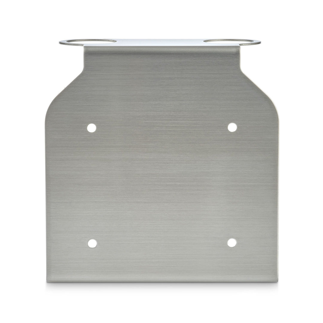 DESIGNSTUFF Dual Soap Dispenser Holder, Brushed Steel