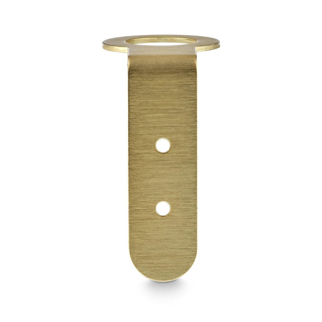 DESIGNSTUFF Floating Soap Dispenser Holder, Brushed Brass