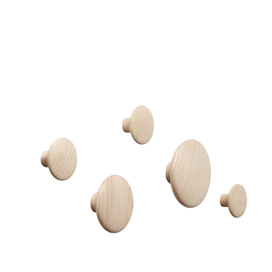 MUUTO The Dots Wall Hook, Natural Oak