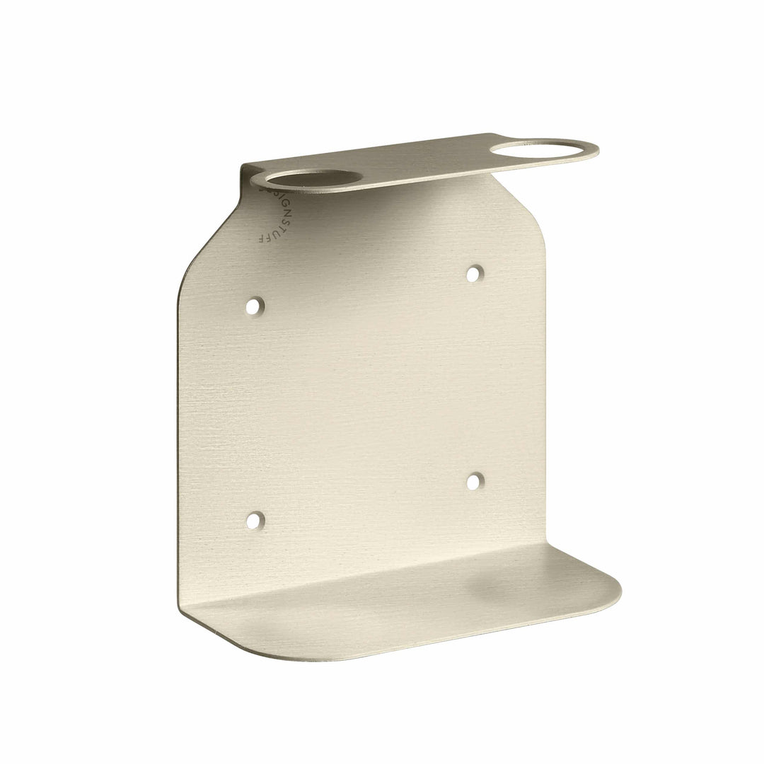 DESIGNSTUFF Dual Soap Dispenser Holder, Brushed Steel