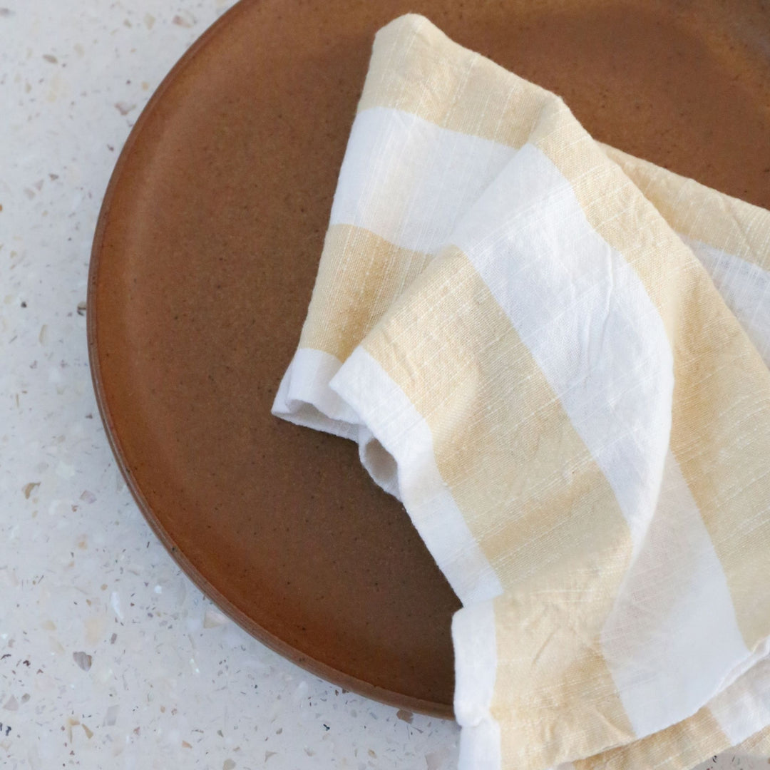 OYOY Striped Napkin, Vanilla (Set of 2)