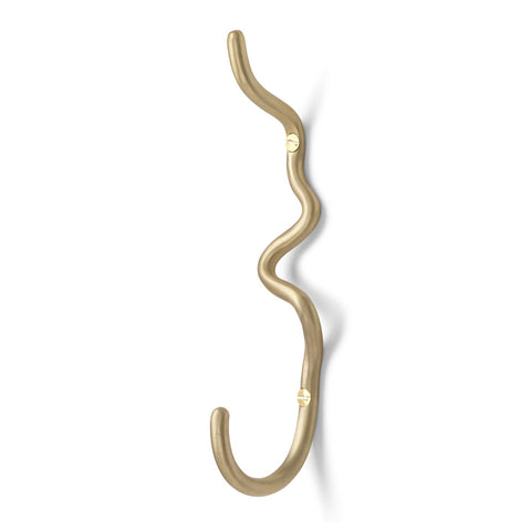 ferm LIVING Curvature Hook, Brass