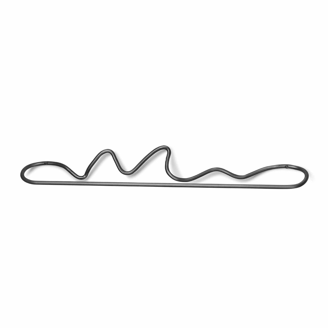 ferm LIVING Curvature Towel Hanger, Black Brass