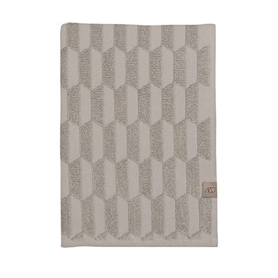 METTE DITMER Geo Towel, Organic Cotton, 50x95cm, Sand