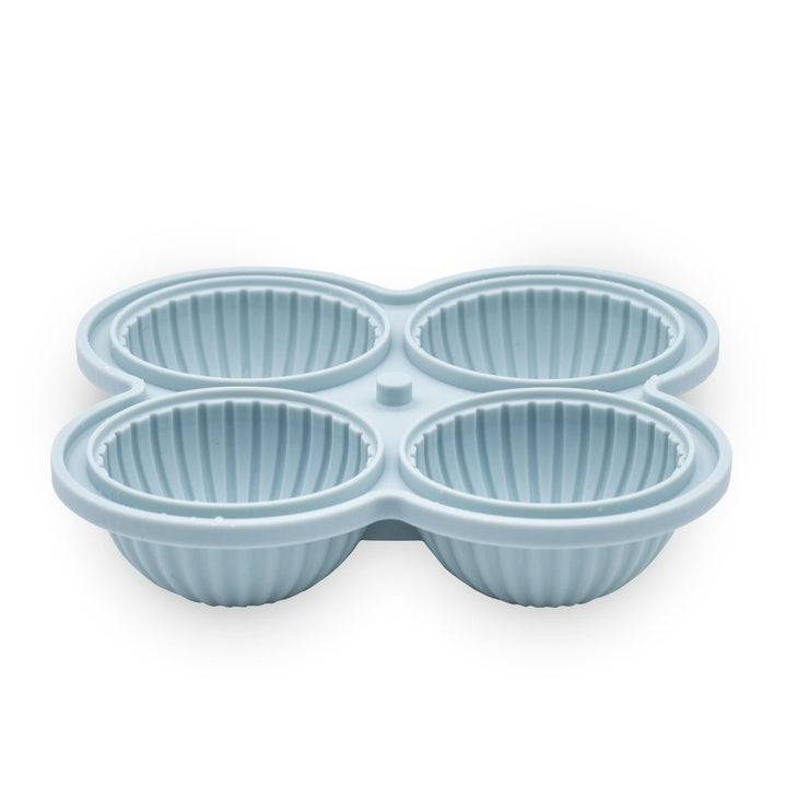 DESIGNSTUFF Sphere Riplet Ice Cube Tray, Ice Blue