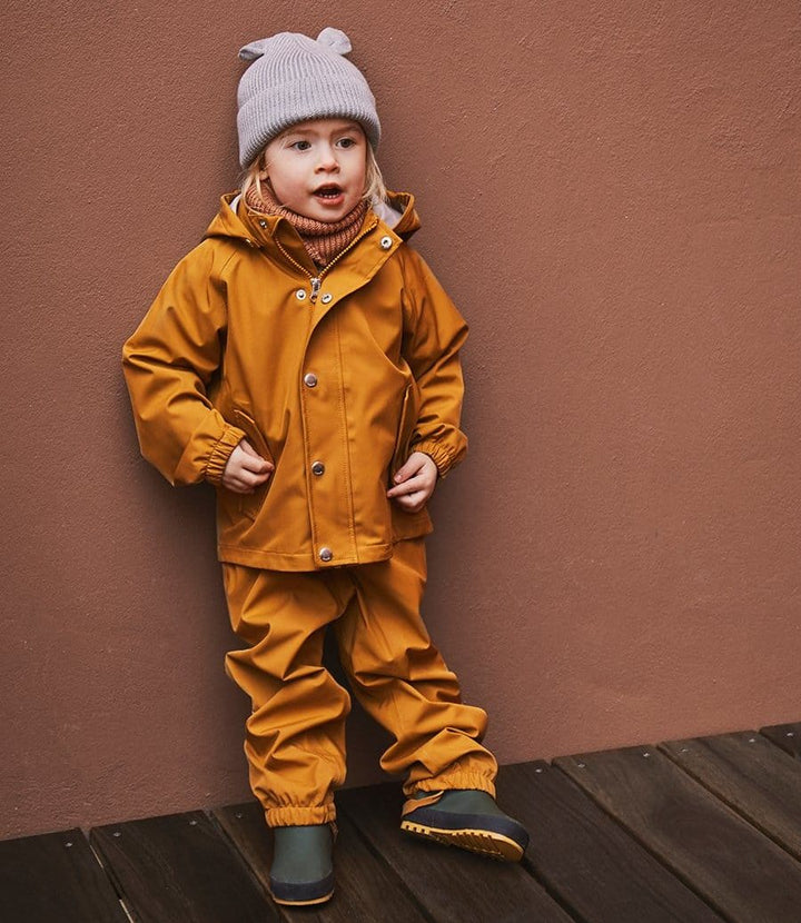 LIEWOOD Parker Kids Rainwear Set, Mustard - 4 Years