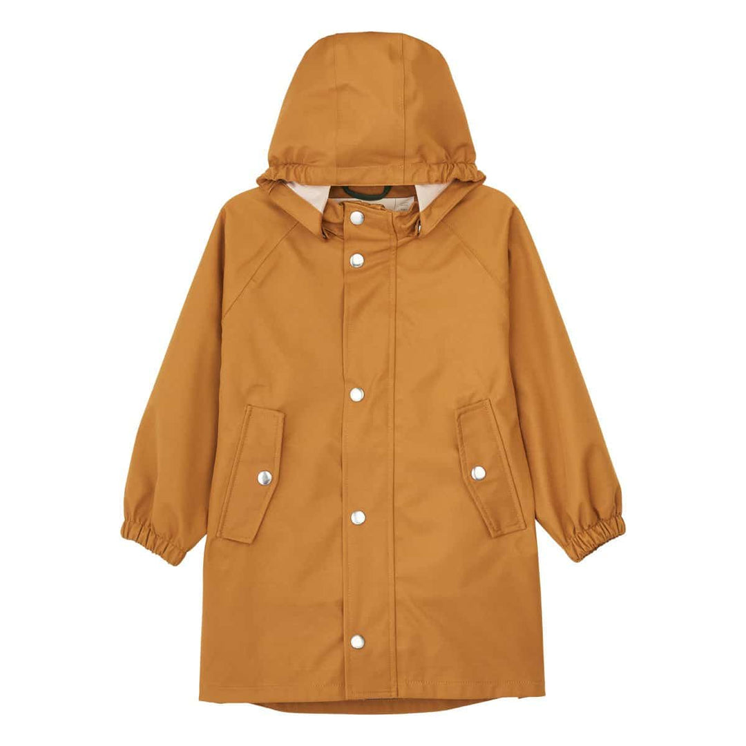 LIEWOOD Spencer Kids Long Raincoat, Mustard - 4 Years