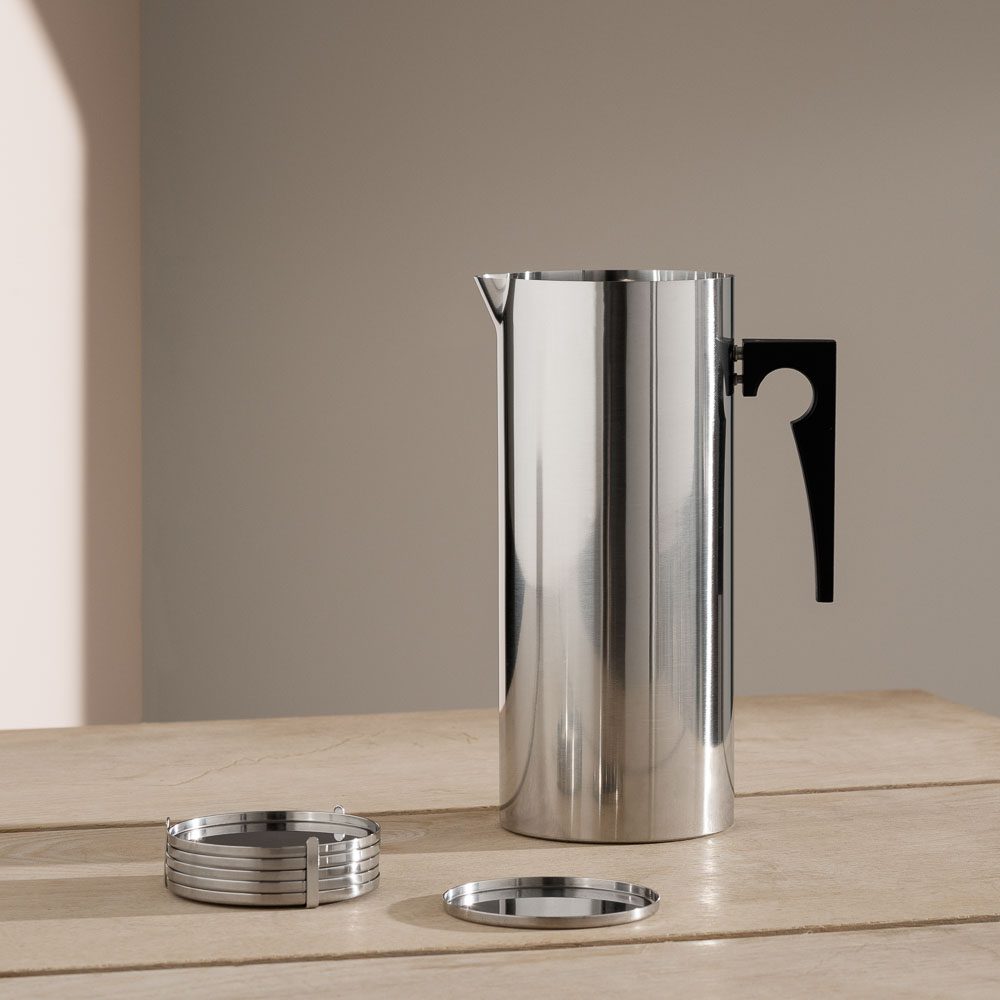 STELTON ARNE JACOBSEN Cylinda Water Jug w/ Icelip 2L