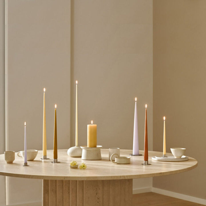 ESTER & ERIK Taper Candle, 32cm, Linen Grey