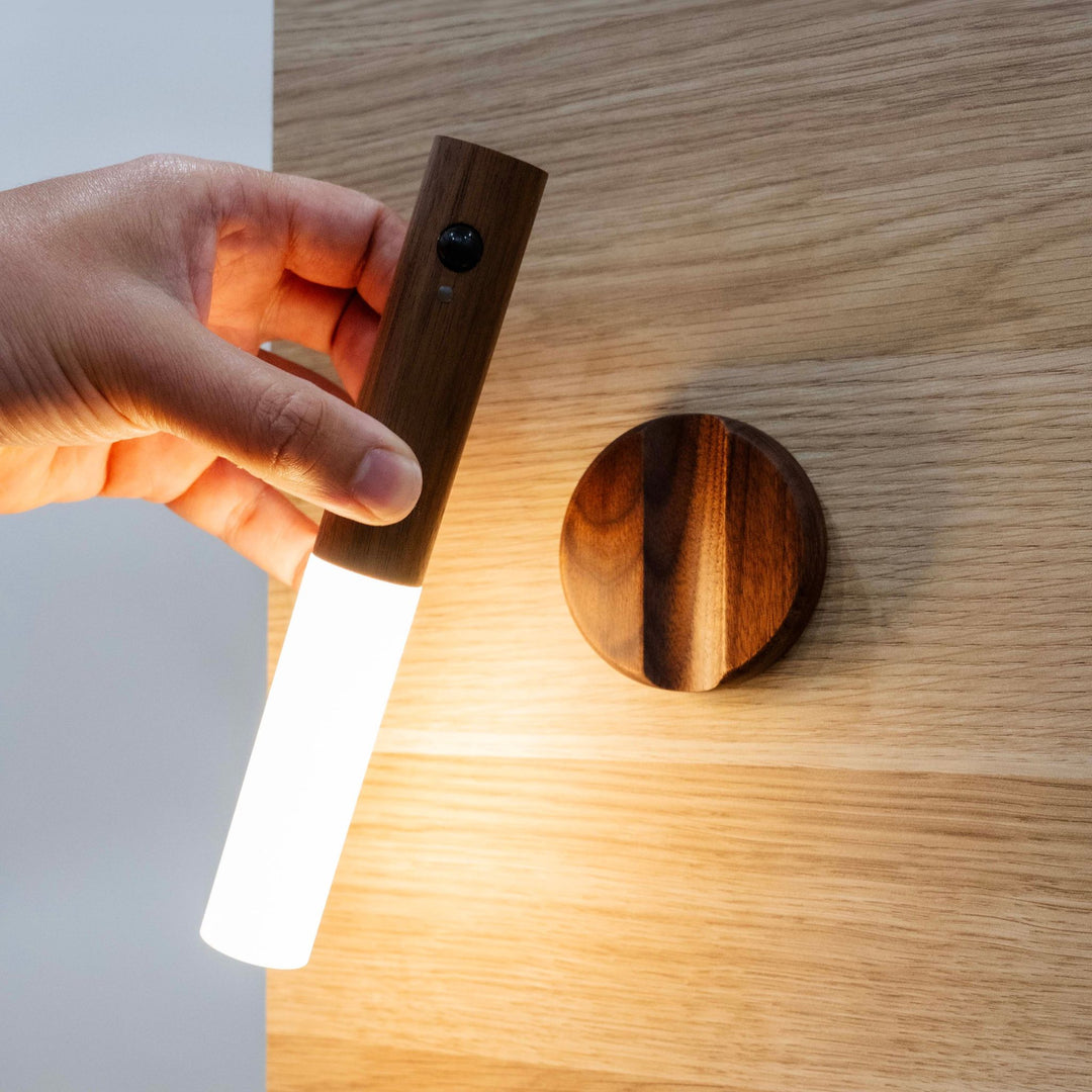 GINGKO Smart Baton Motion Sensor Light, Natural Walnut