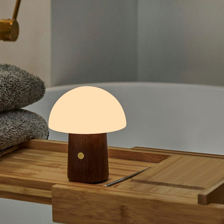 Mini Alice mushroom shaped portable night light to set a calming and relaxing mood.