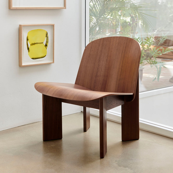 PRE-ORDER | HAY Chisel Lounge Chair, Lacquered Walnut