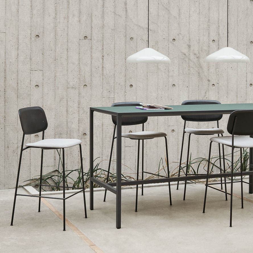 PRE-ORDER | HAY New Order High Table, Charcoal/Green, H105cm - 4 Sizes