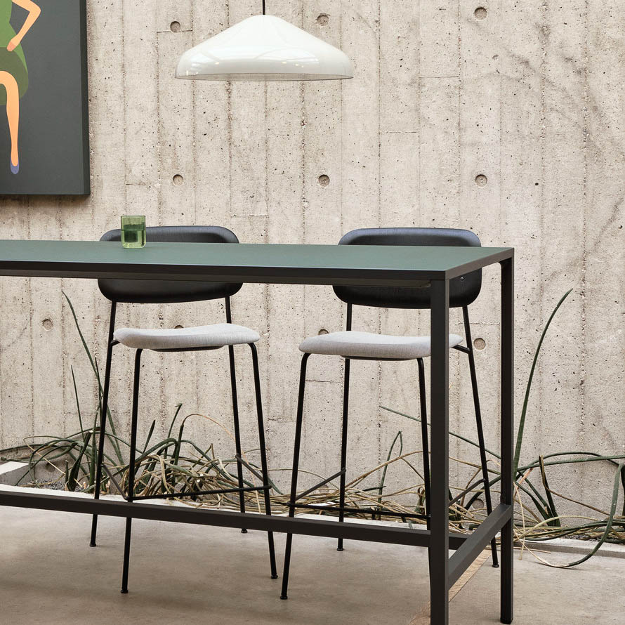 PRE-ORDER | HAY New Order High Table, Charcoal/Green, H105cm - 4 Sizes