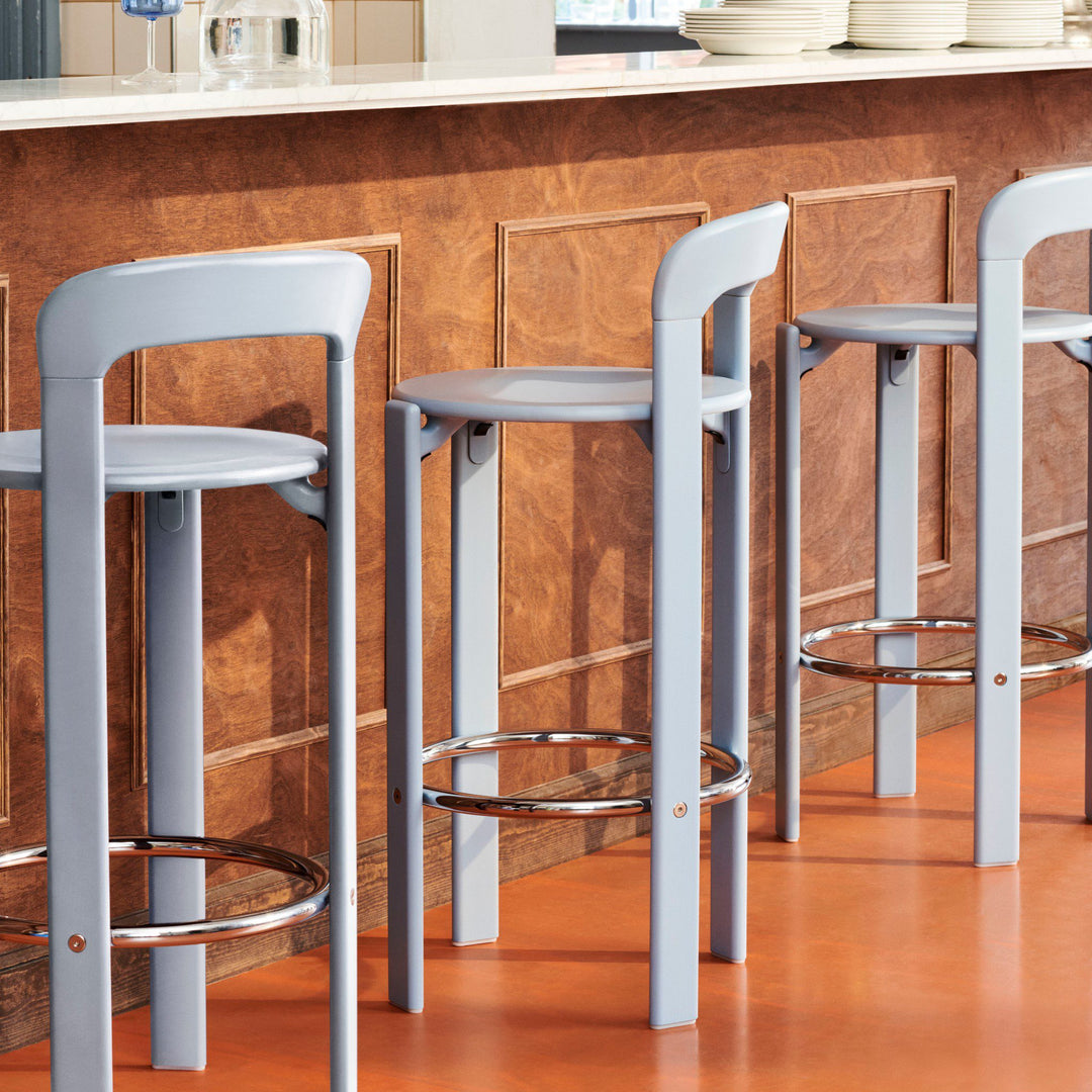 PRE-ORDER | HAY Rey Bar Stool Low, 65cm, Slate Blue