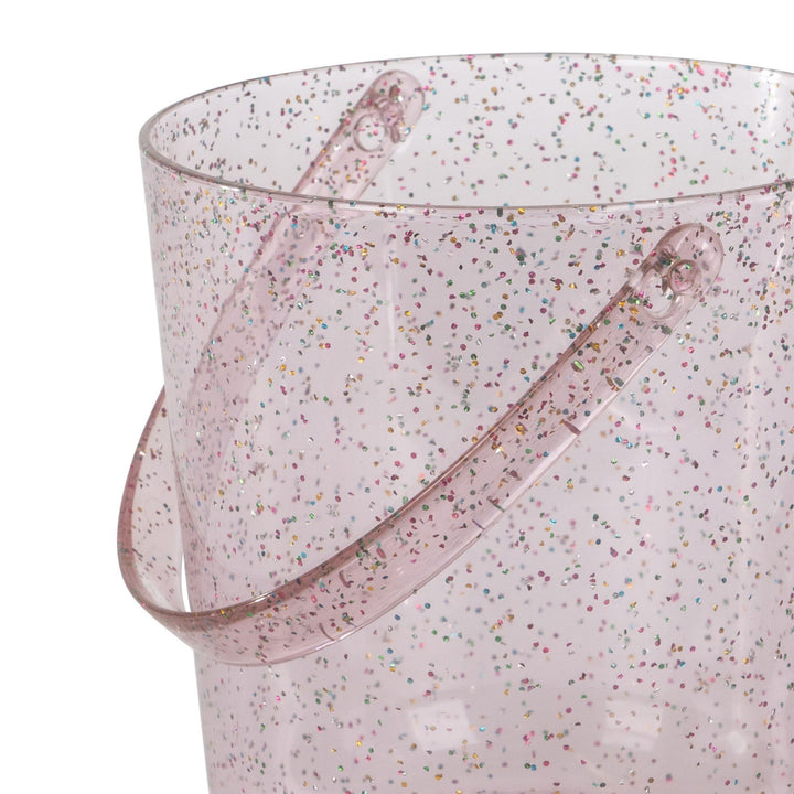 KONGES SLØJD Kids Beach Bucket and Shovel, Glitter