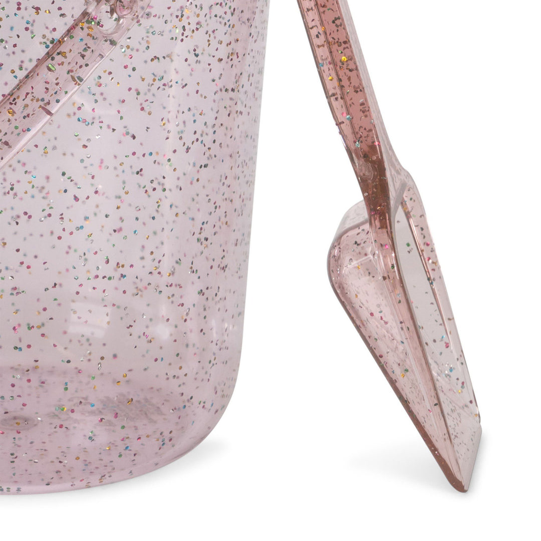 KONGES SLØJD Kids Beach Bucket and Shovel, Glitter