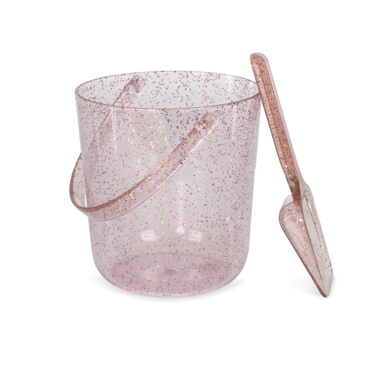 KONGES SLØJD Kids Beach Bucket and Shovel, Glitter