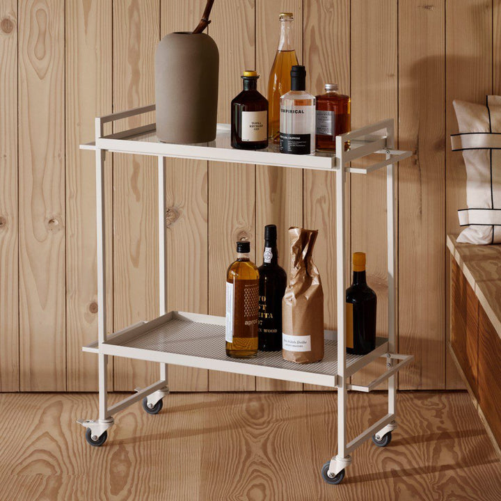 KRISTINA DAM STUDIO Bauhaus Drinks Trolley/Bar Cart, White