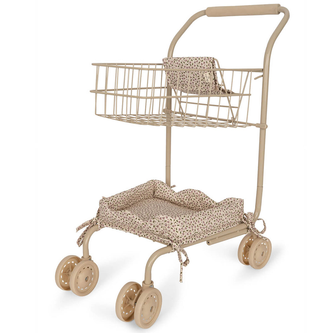 The shopping cart/trolley from Konges Slojd is a great gift idea for kids to develop essential skills such as social interaction, imagination, and creative thinking.