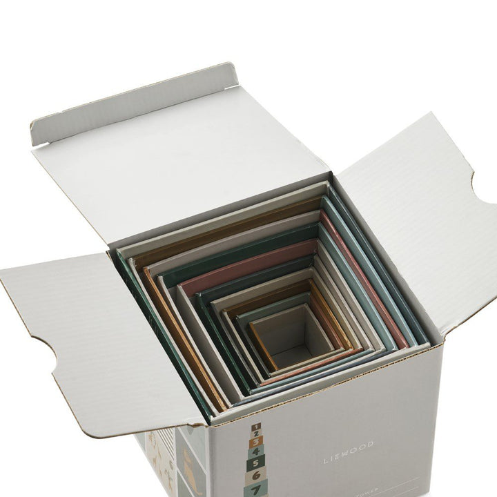 LIEWOOD Aaren Stacking Boxes, All Together/Sandy