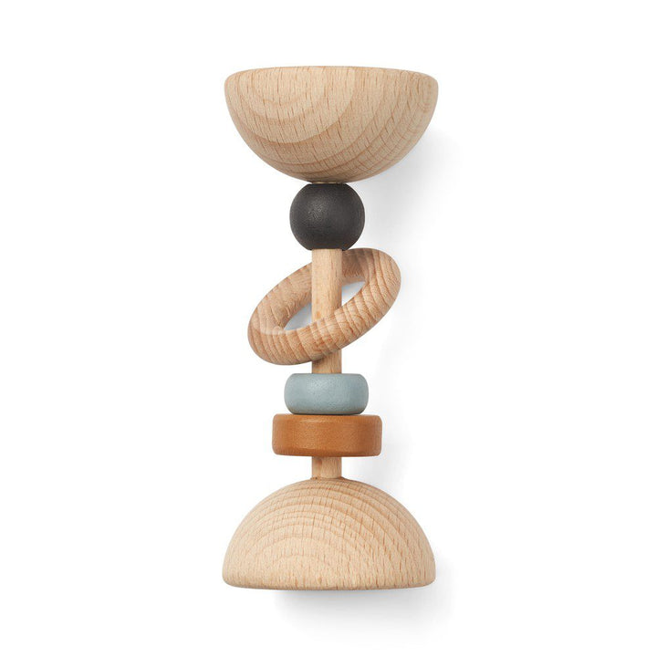 LIEWOOD Corrina Wooden Rattle, Sea Blue