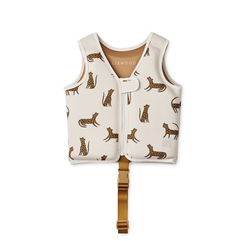 LIEWOOD Dove Swim Vest, Leopard/Sandy