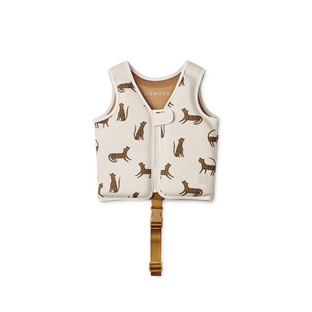 LIEWOOD Dove Swim Vest, Leopard/Sandy