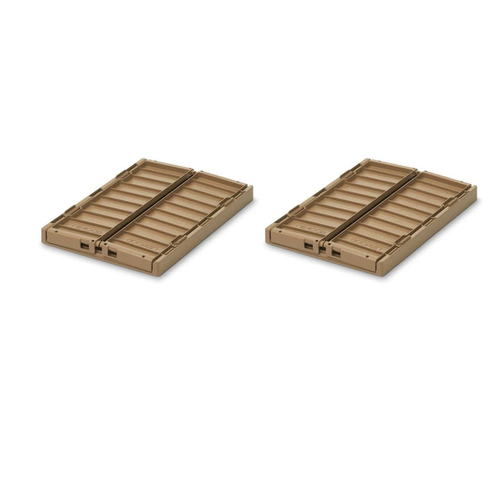 LIEWOOD Weston Storage Box, M, Oat (Set of 2)