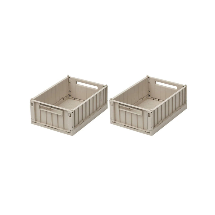 LIEWOOD Weston Storage Box, M, Sandy (Set of 2)