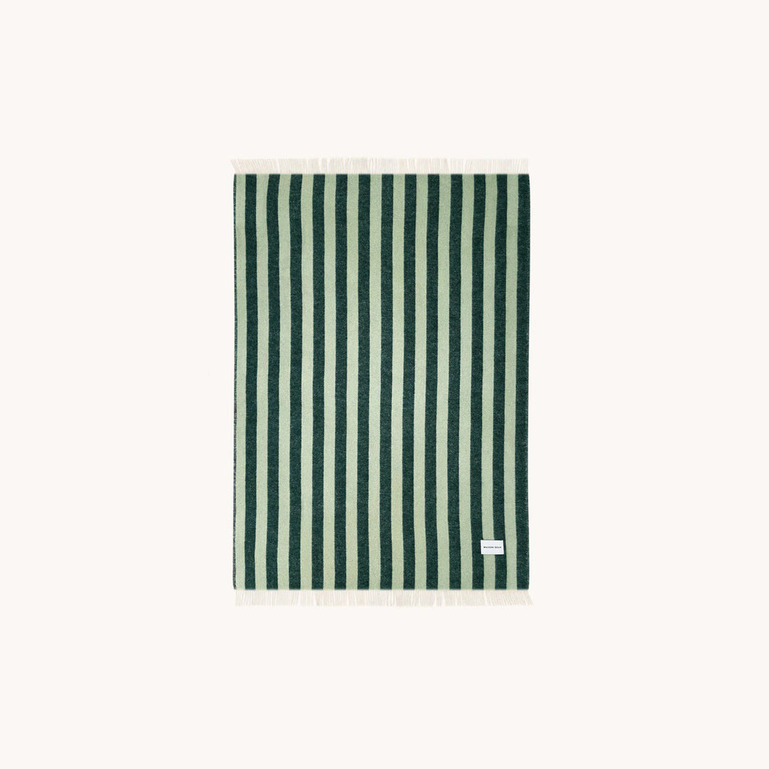 MAISON DEUX Candy Wrap Blanket, Green/Sage