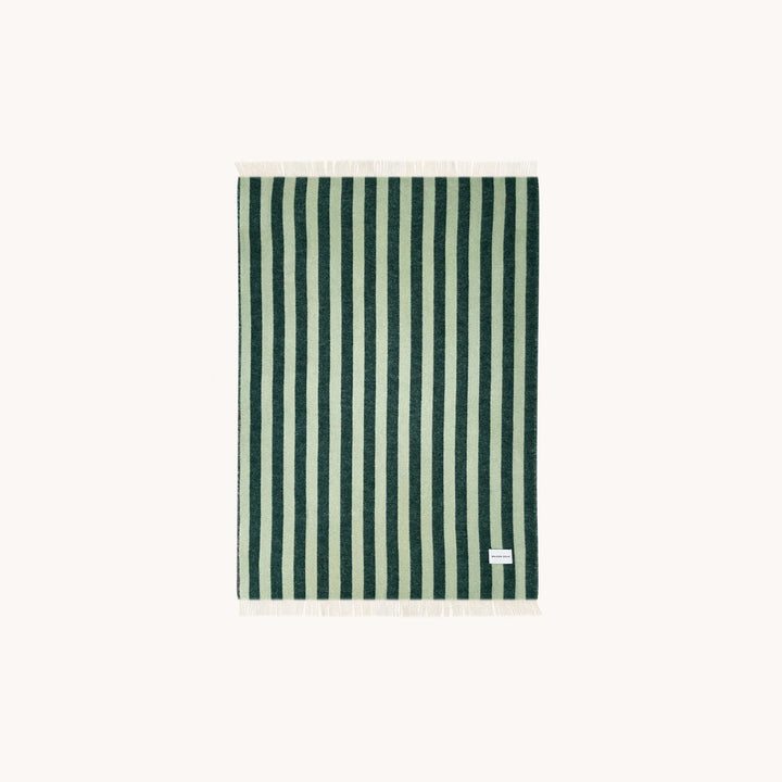 MAISON DEUX Candy Wrap Blanket, Green/Sage