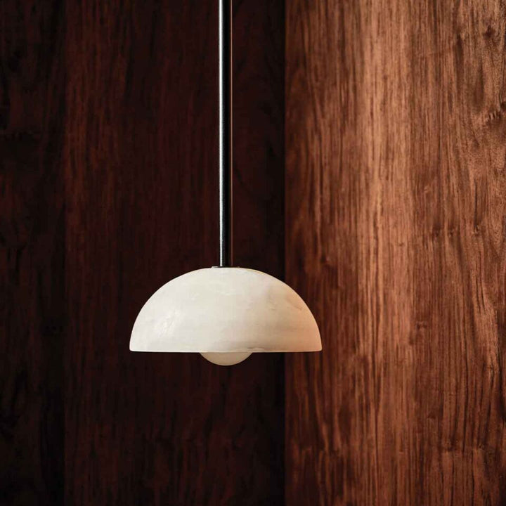 PRE-ORDER | MARZ DESIGNS Aurelia Pendant Light, White Onyx/Brushed Black