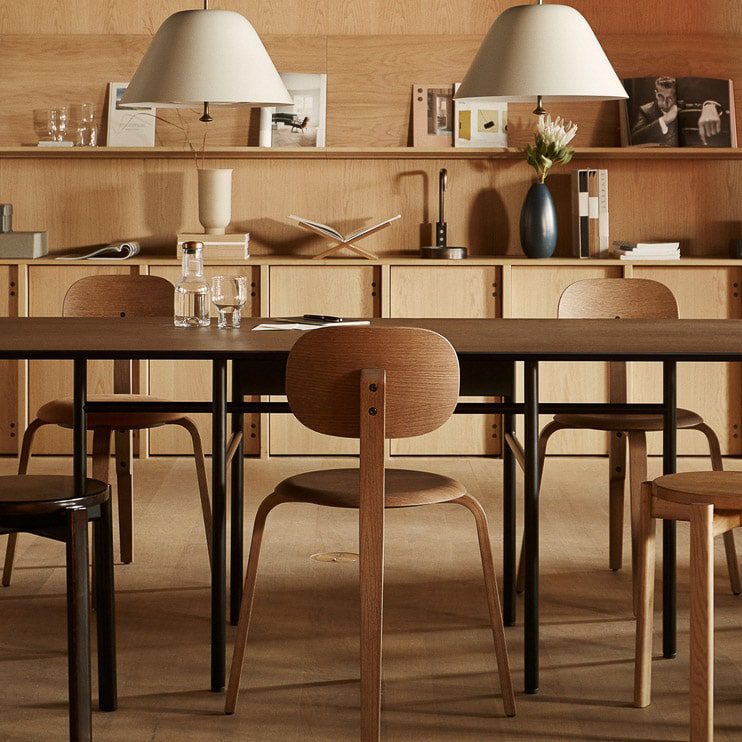 PRE-ORDER | AUDO CPH (Ex MENU) Afteroom Plywood Chair, Dark Stained Oak