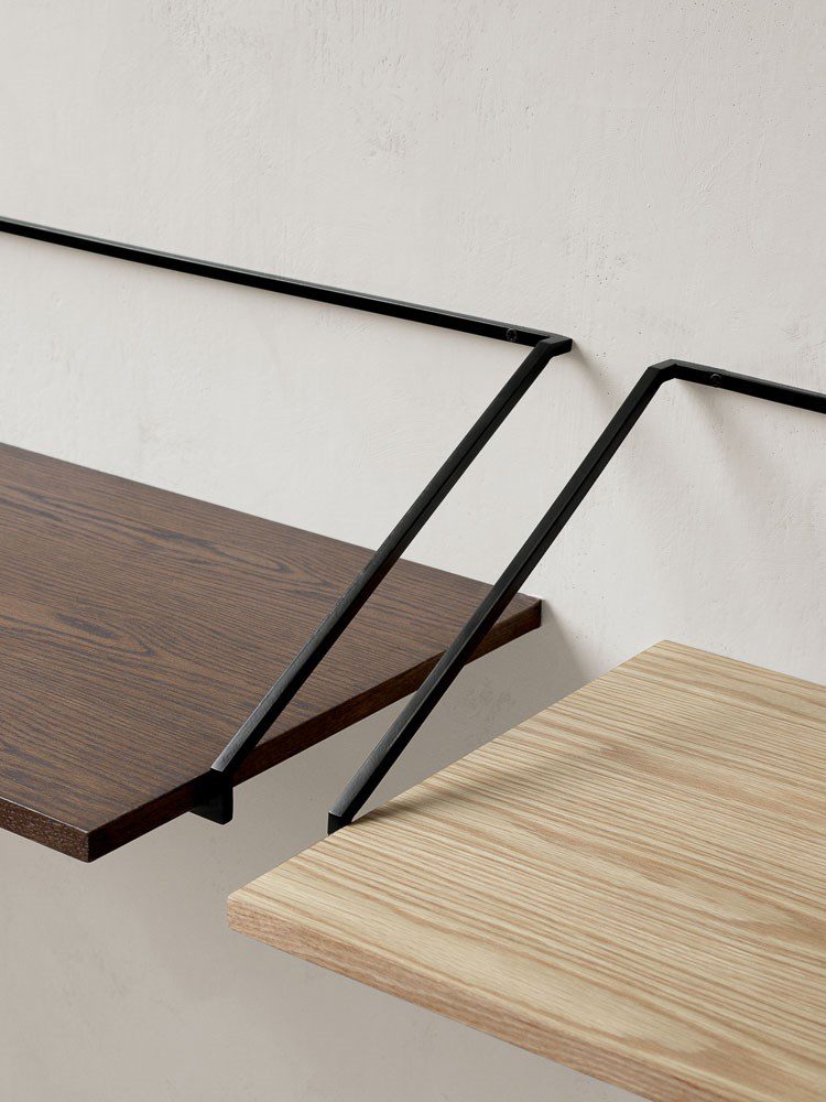 PRE-ORDER | AUDO CPH (Ex MENU) Rail Desk, Black/Dark Stained Oak