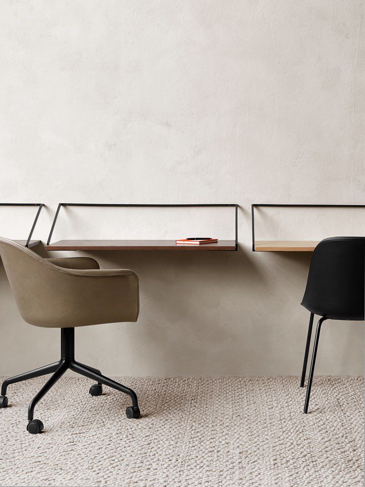 PRE-ORDER | AUDO CPH (Ex MENU) Rail Desk, Black/Natural Oak