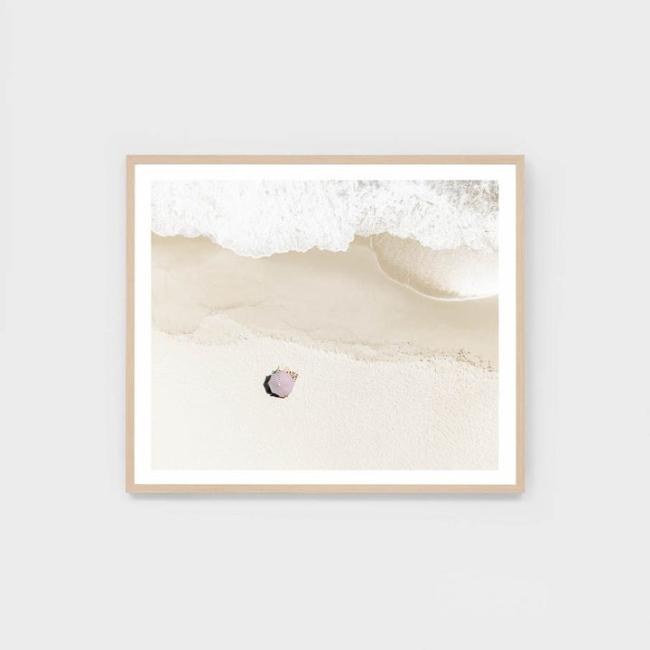 Aerial Beach framed wall art print