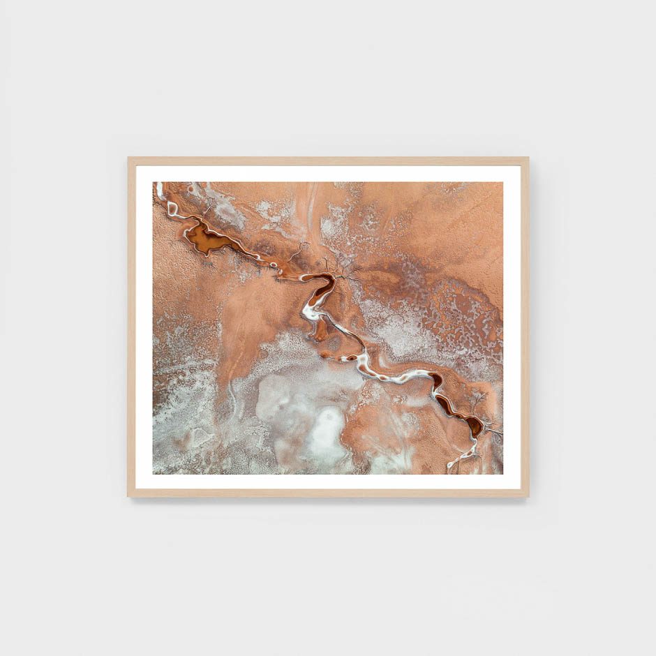 Aerial Salt Flats framed wall art print