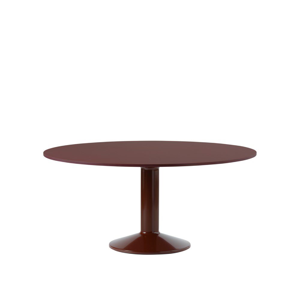 PRE-ORDER | MUUTO Midst Table, Dark Red Linoleum/Dark Red - 2 Sizes