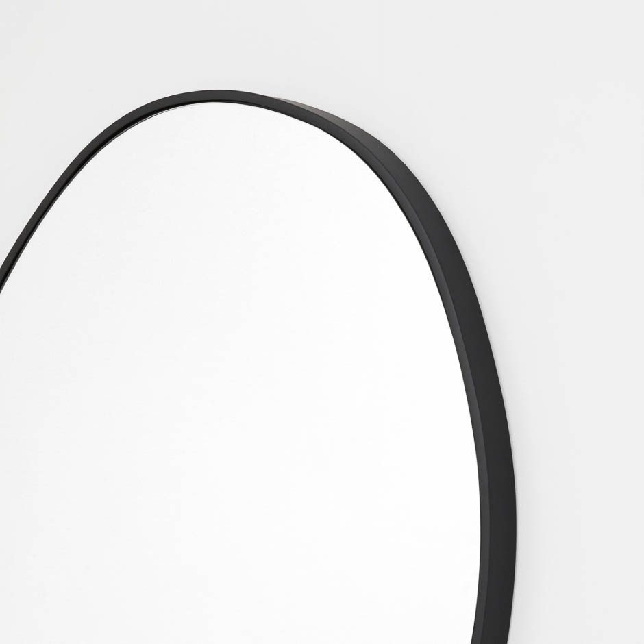 MIDDLE OF NOWHERE Organic Mirror, 70x80cm, Black