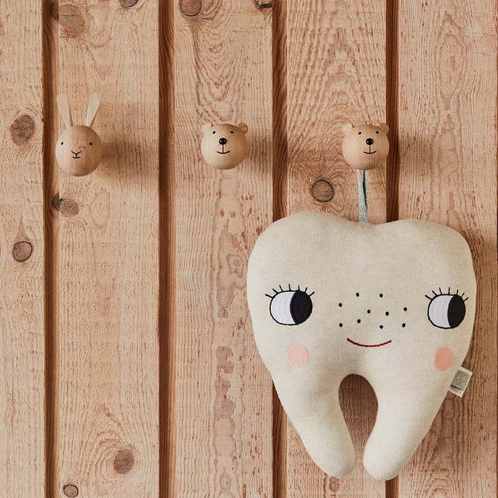 OYOY Mini Wall Hook, Rabbit Wood