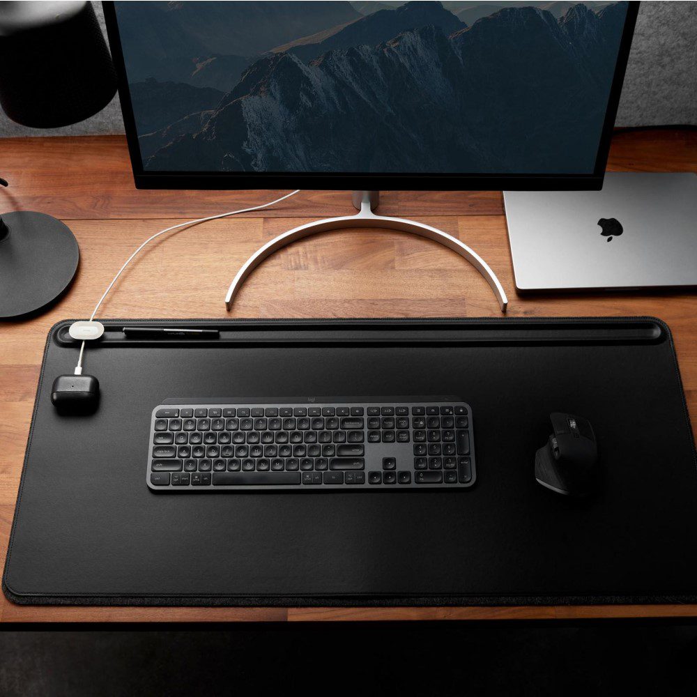 ORBITKEY Desk Mat Slim, Black