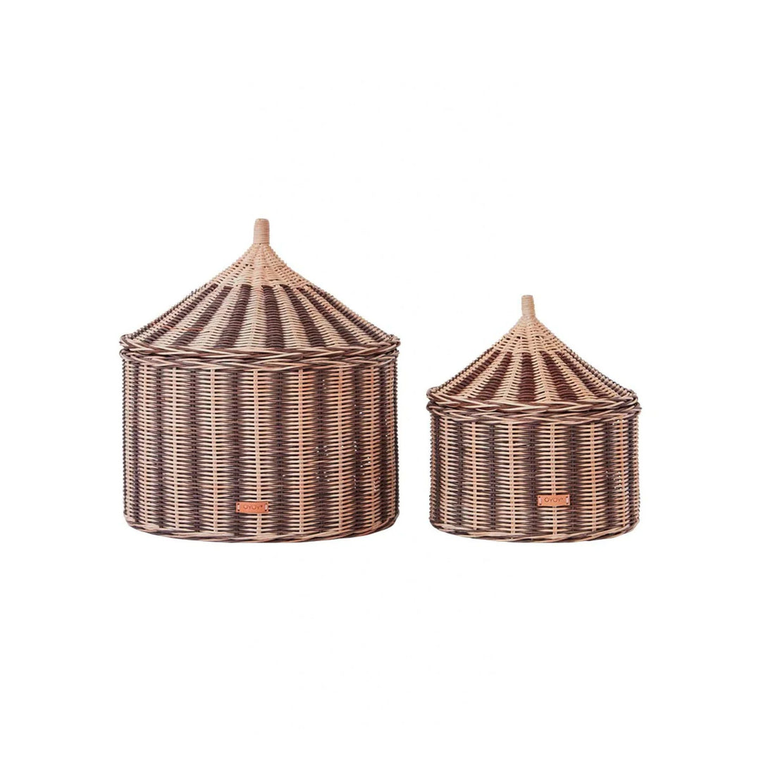 OYOY Circus Baskets, Nutmeg (Set of 2)