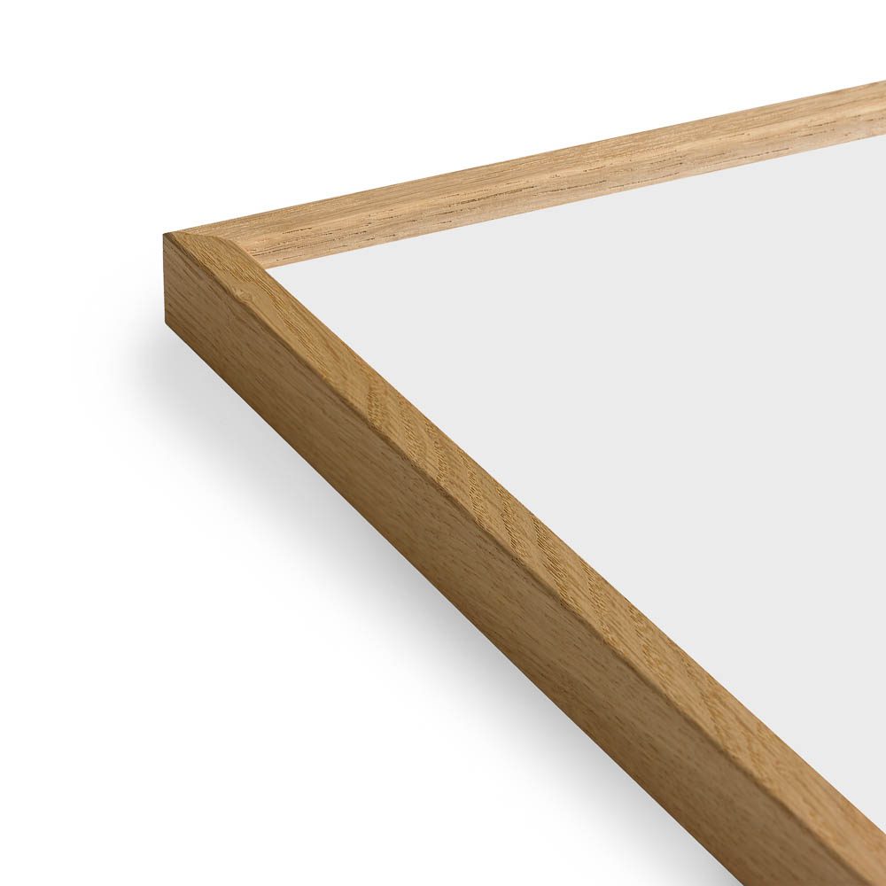 A packshot of the Paper Collective FSC certified solid oak timber frame.