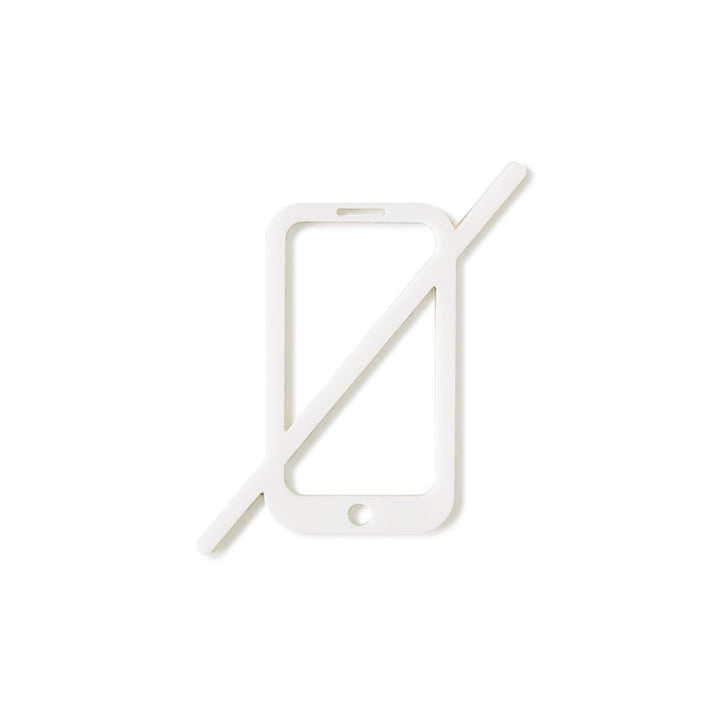 MOHEIM No Phone Sign, White